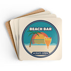 Beach Bar Always Open Coaster Set of 4