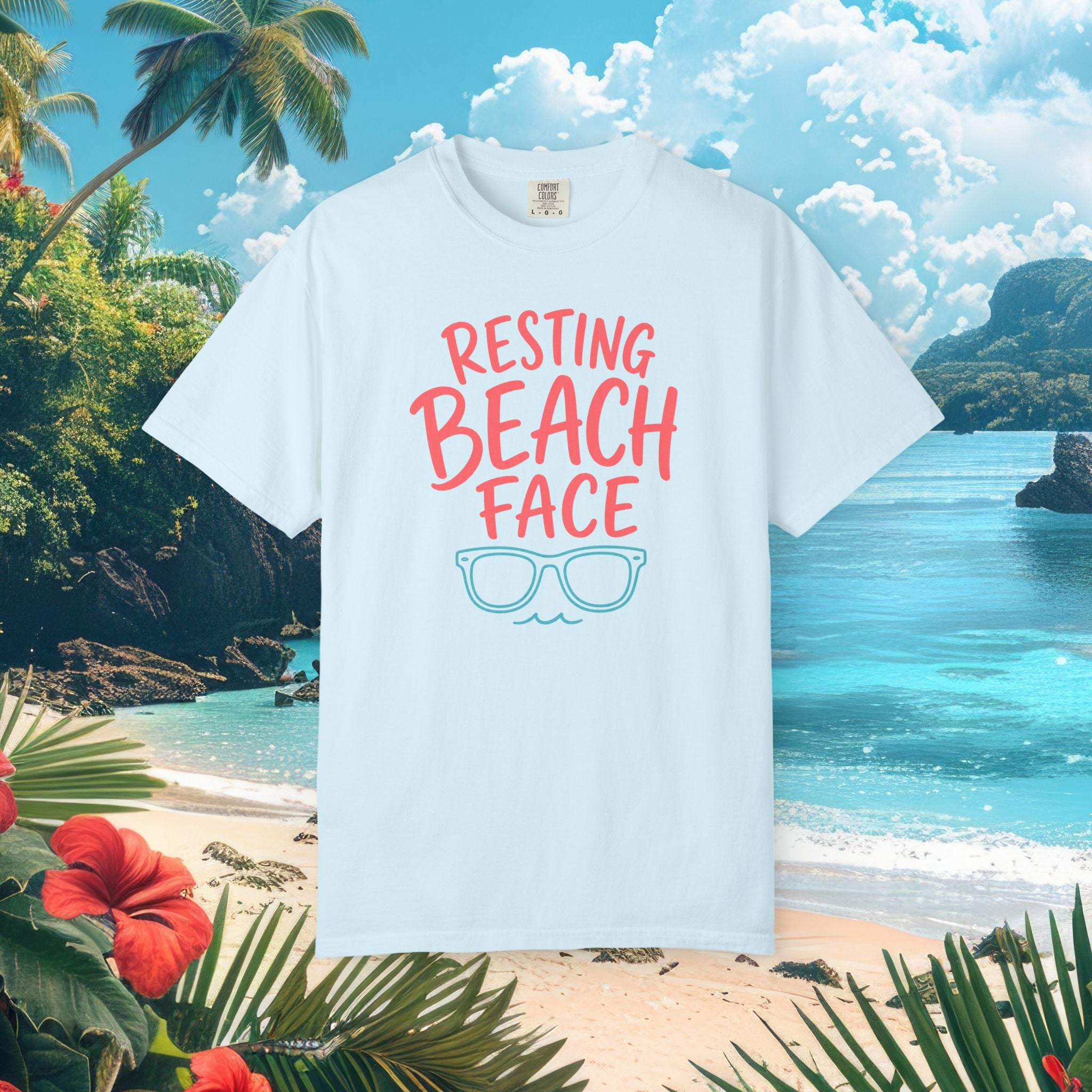 Resting Beach Face Funny Tee