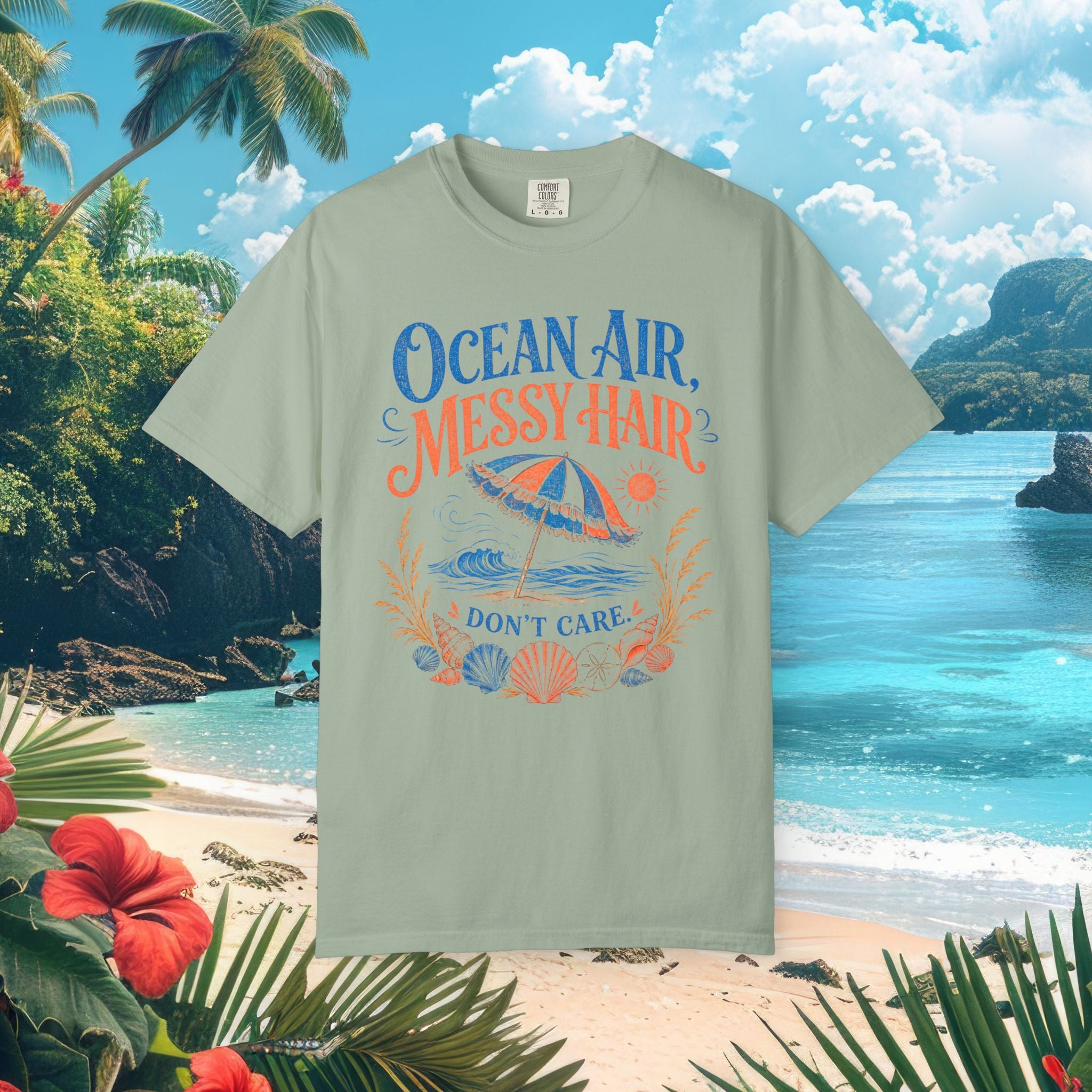 Ocean Air Messy Hair Tee