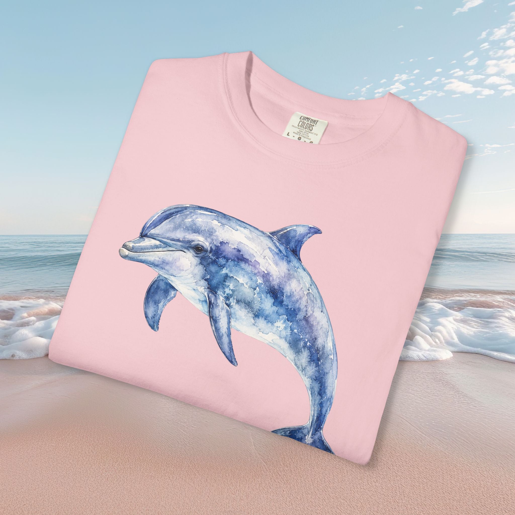 Dolphin Watercolor Tee