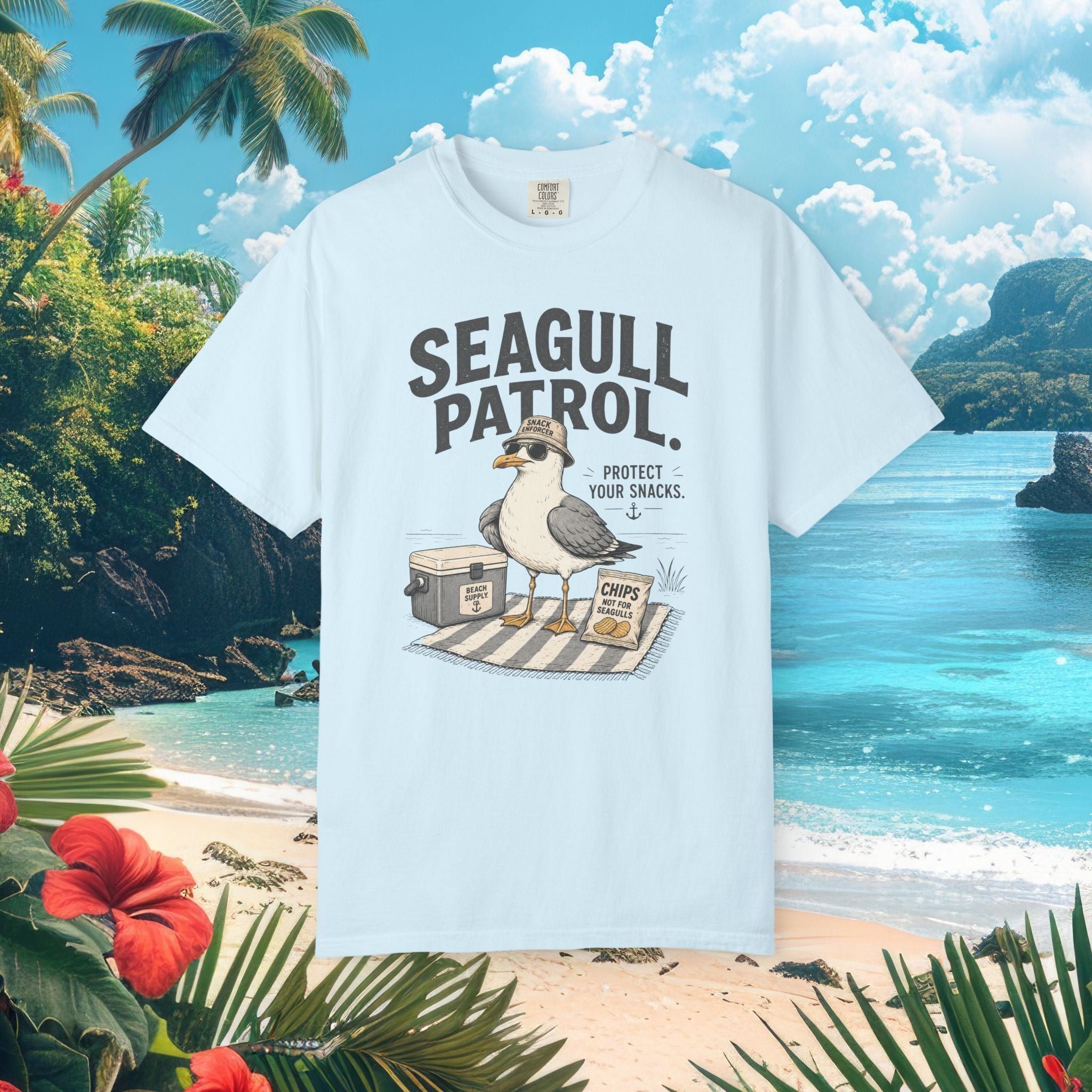 Seagull on Snack Patrol Tee