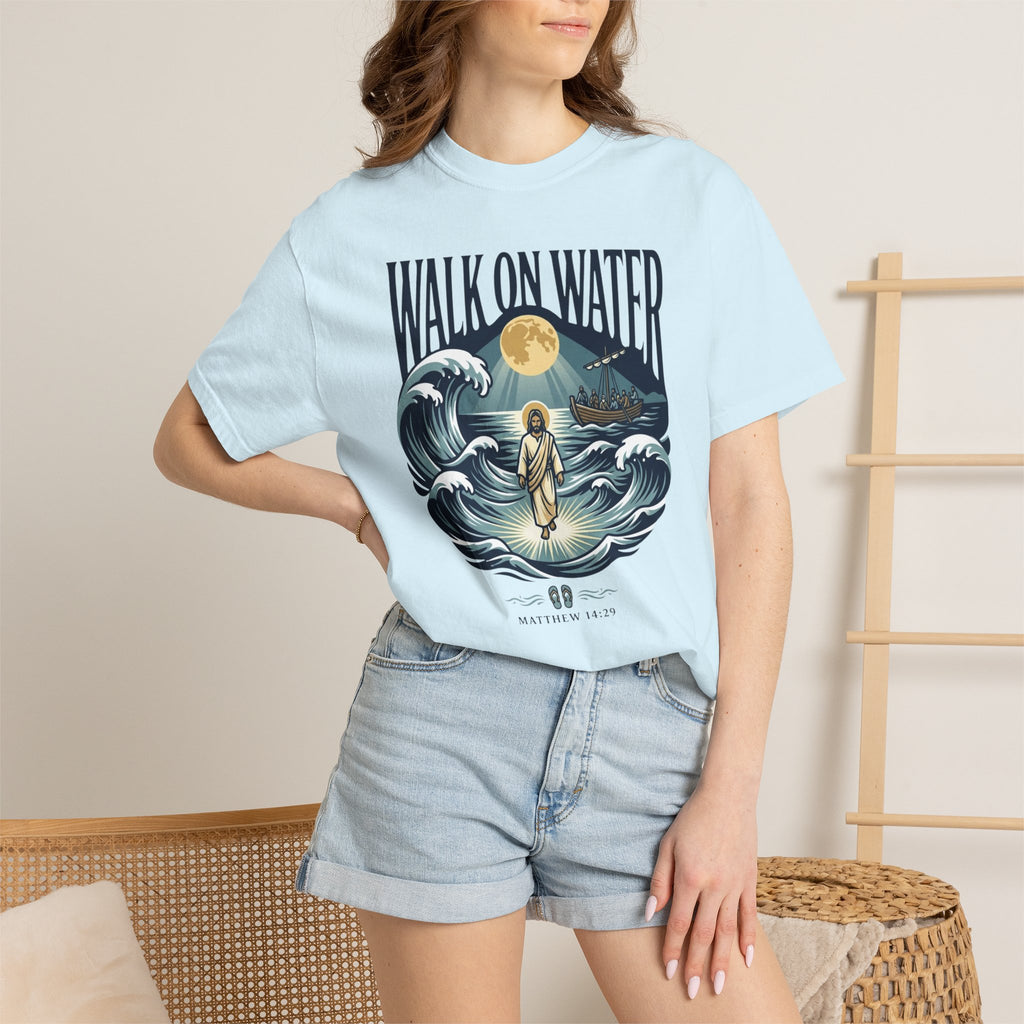 Jesus Walks on Water Faith Tee