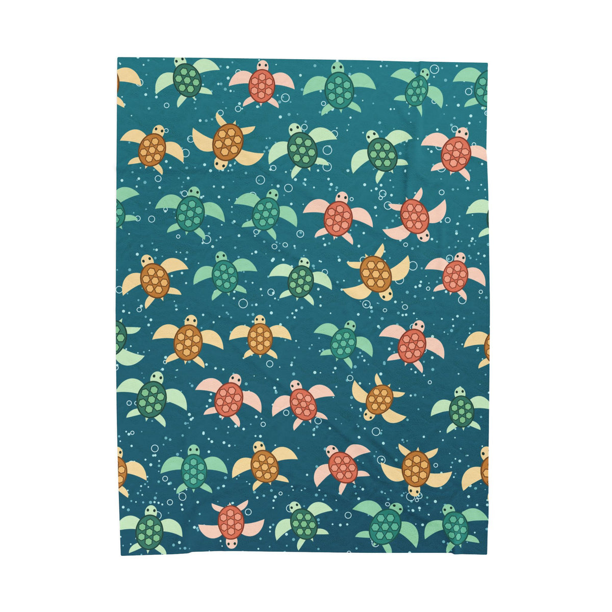 Sea Turtles Velveteen Plush Throw Blanket