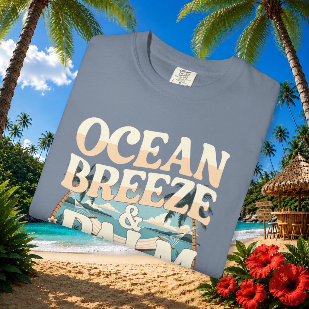Ocean Breeze & Palm Trees Tee