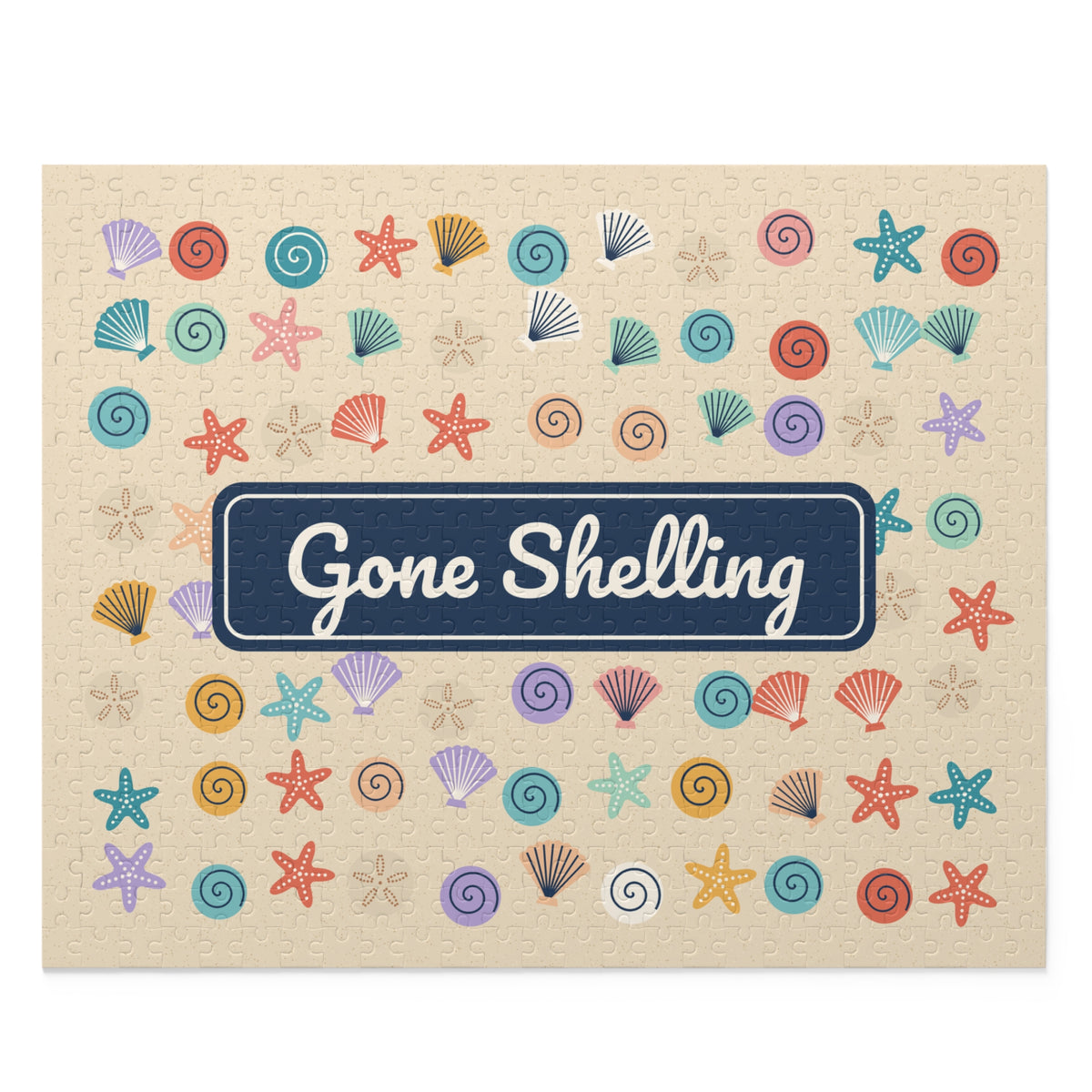 Gone Shelling Seashell Jigsaw Puzzle, 252 or 500 Pieces