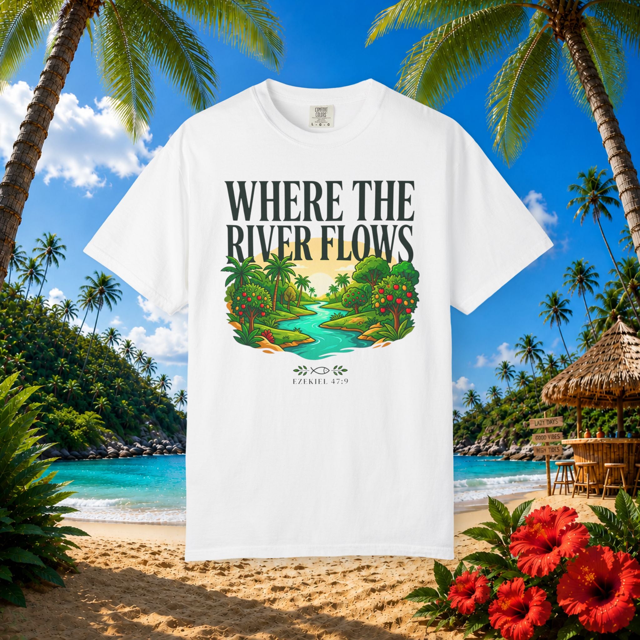 Where River Flows Faith Tee