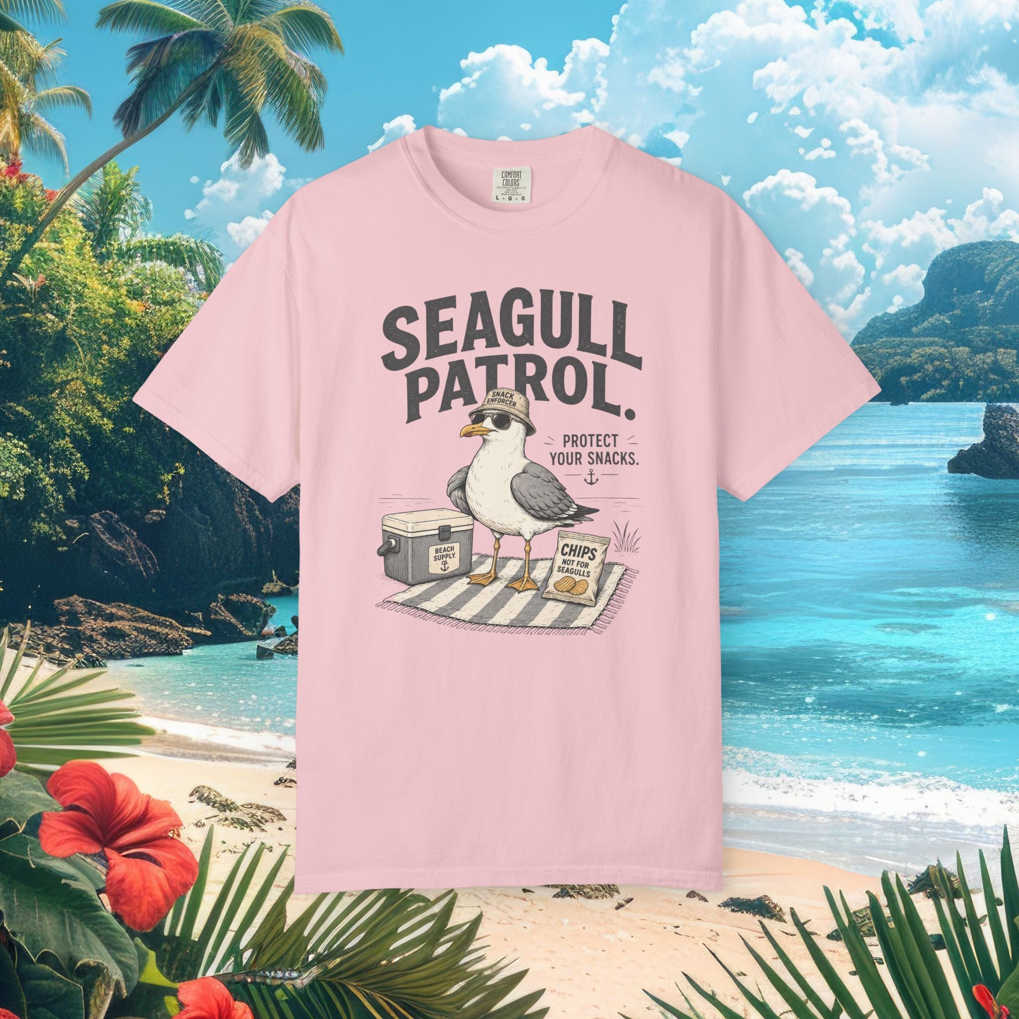 Seagull on Snack Patrol Tee