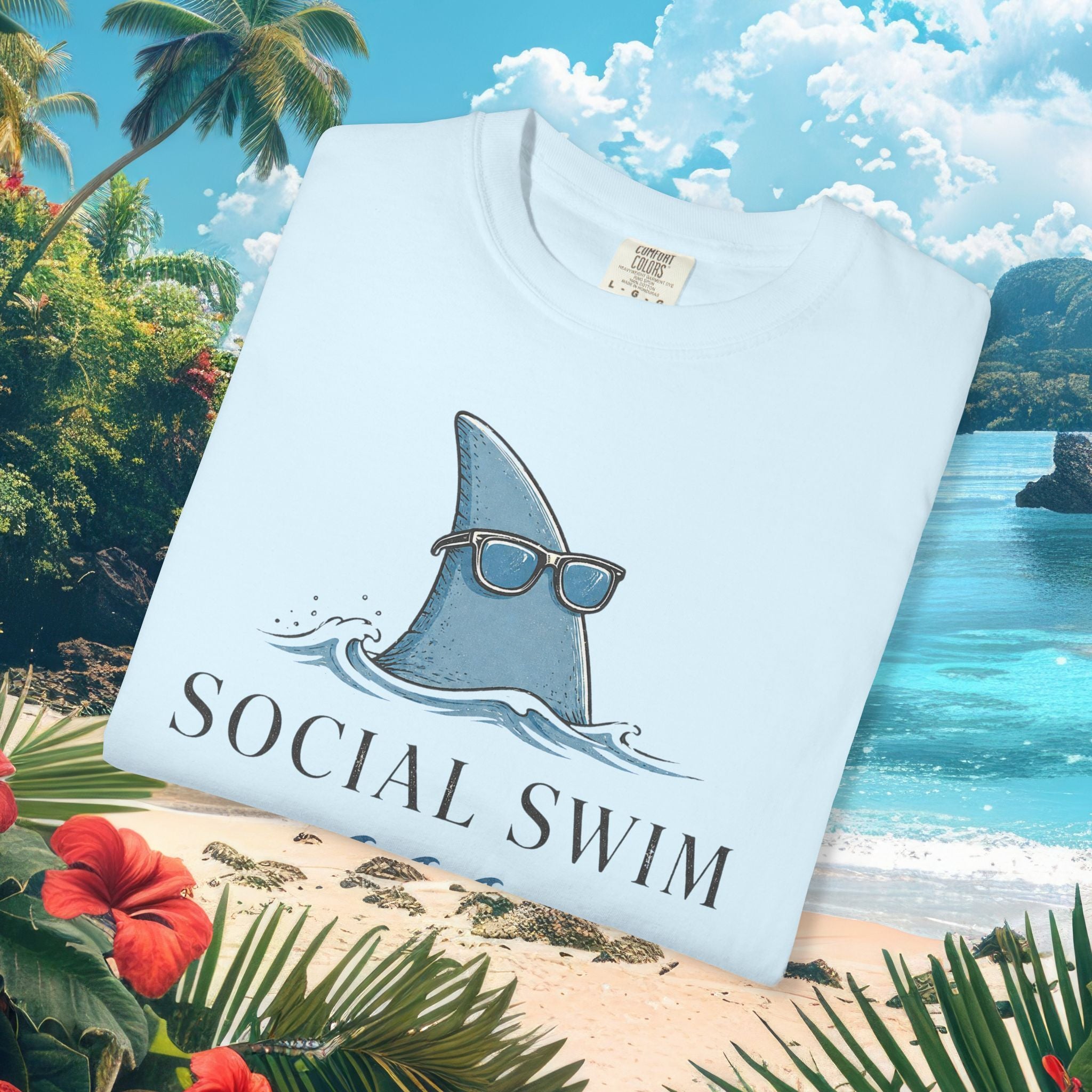 Social Swim Shark Fin Tee