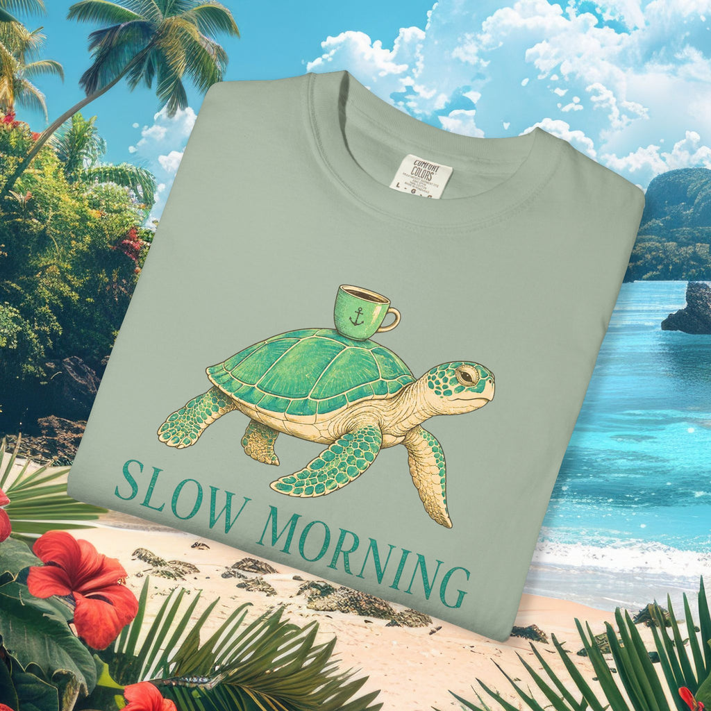 Slow Morning Turtle Tee
