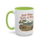 Salt Water State of Mind Two-Tone Coffee Mug, 15oz
