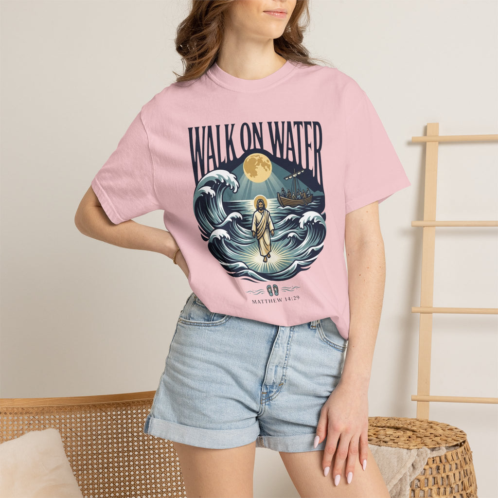 Jesus Walks on Water Faith Tee