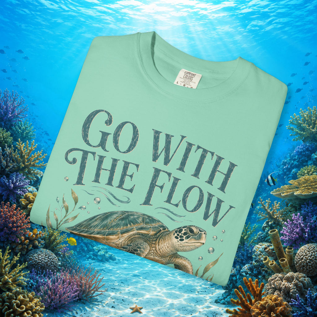 Go With The Flow Turtle Tee