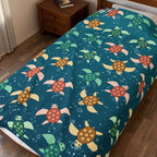 Sea Turtles Velveteen Plush Throw Blanket