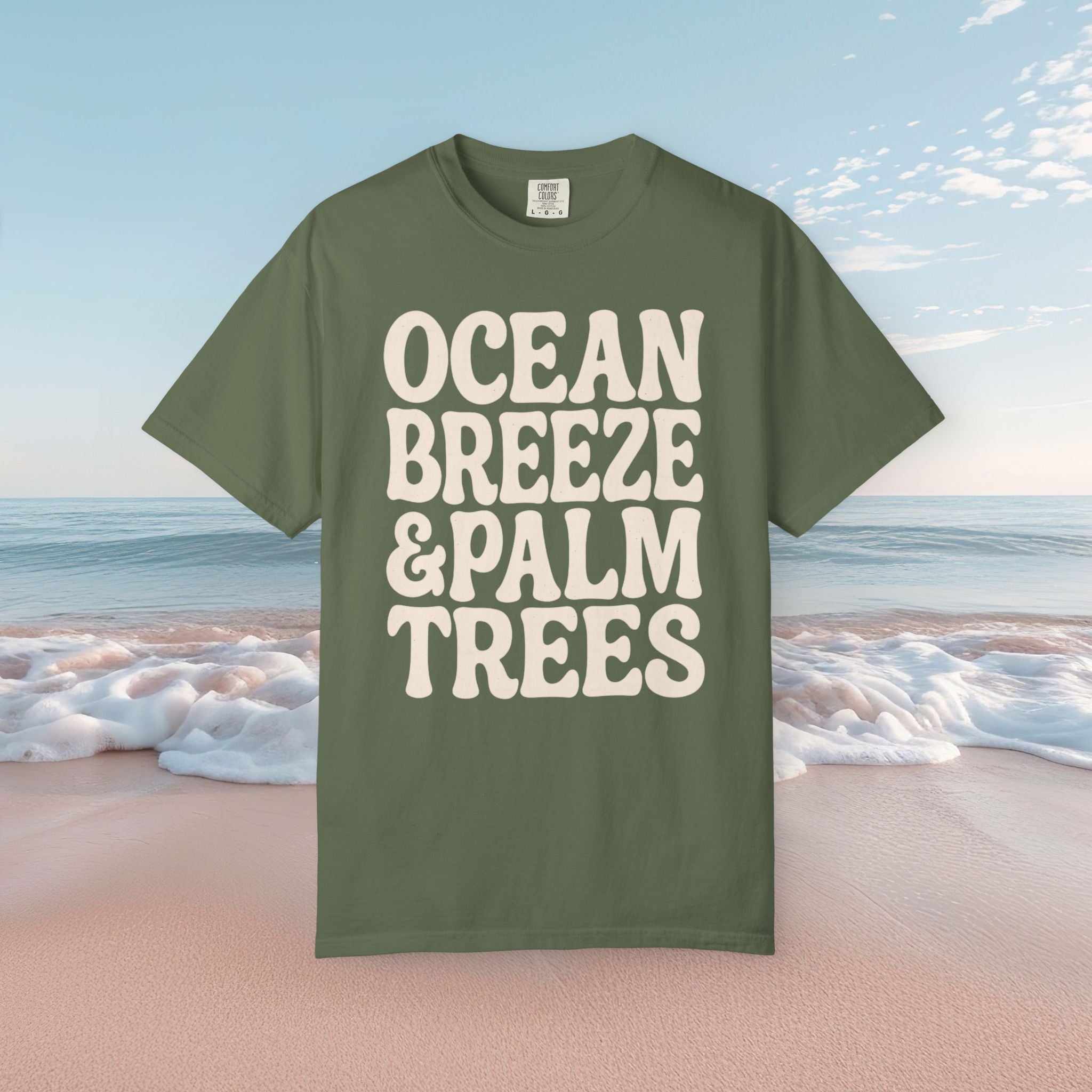 Ocean Breeze, Palm Trees Tee
