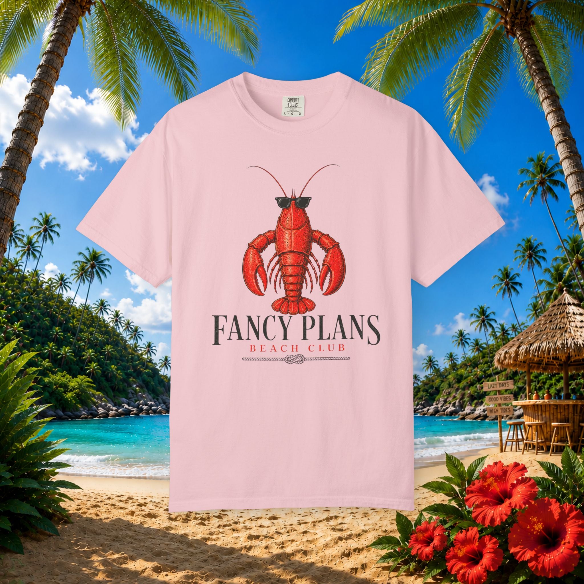 Fancy Plans Beach Lobster Tee