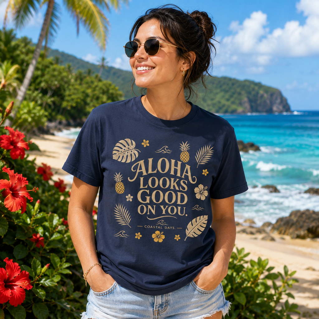 Aloha Looks Good on You Tee