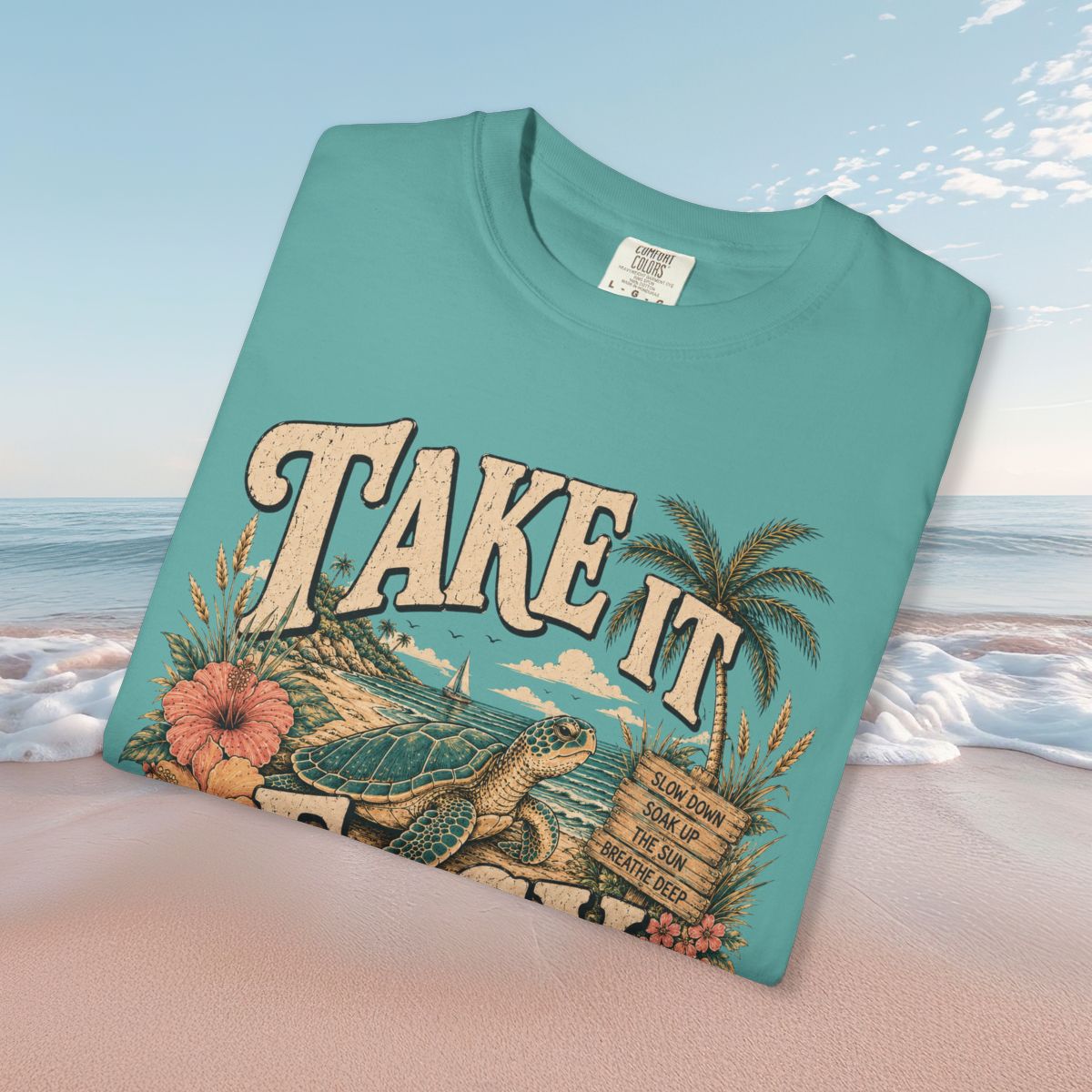 Take It Easy Turtle - Comfort Colors Tee