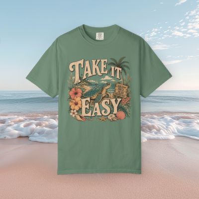 Take It Easy Turtle - Comfort Colors Tee