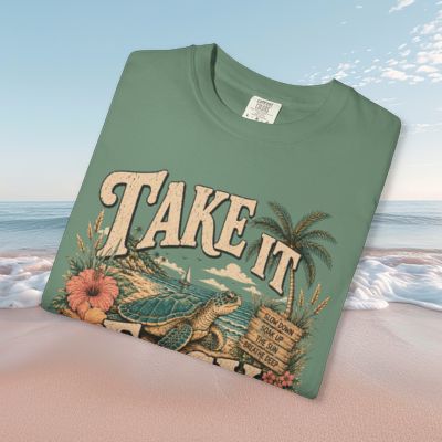 Take It Easy Turtle - Comfort Colors Tee