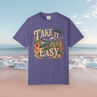 Take It Easy Turtle - Comfort Colors Tee